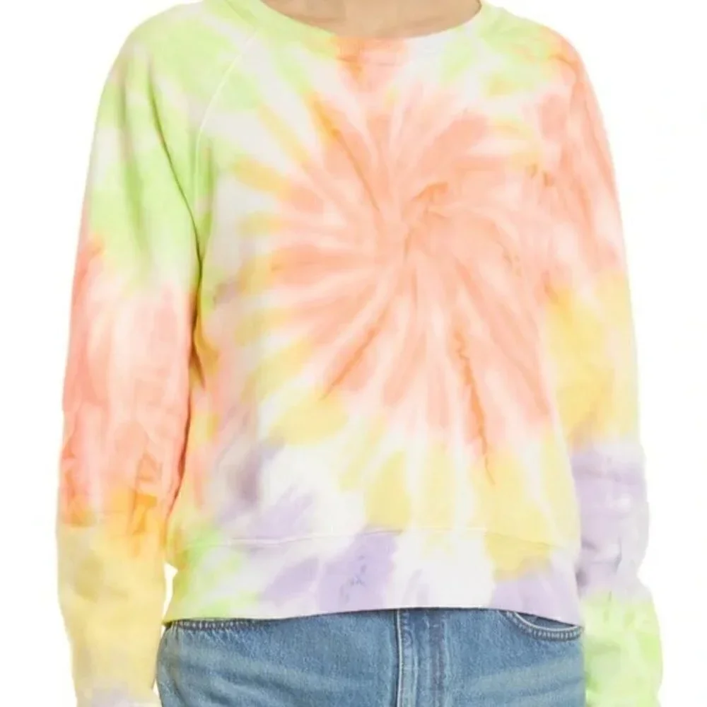 RE/DONE x Hanes Classic Raglan Crewneck Pullover Sweatshirt Size Small - Picture 7 of 16